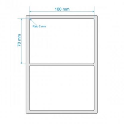 Etiqueta Bopp 10x7 Cm / 100x70 mm - Image 2